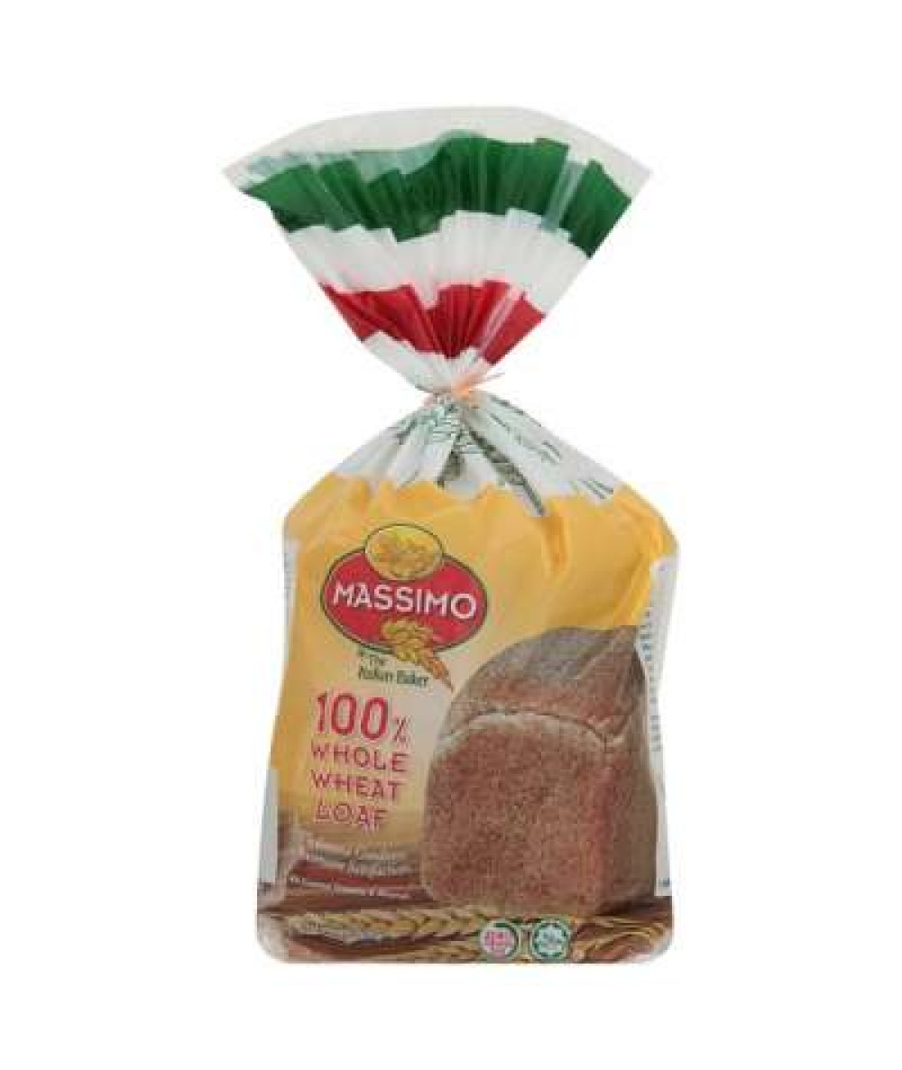 MASSIMO 100% WHOLE WHEAT LOAF 400G