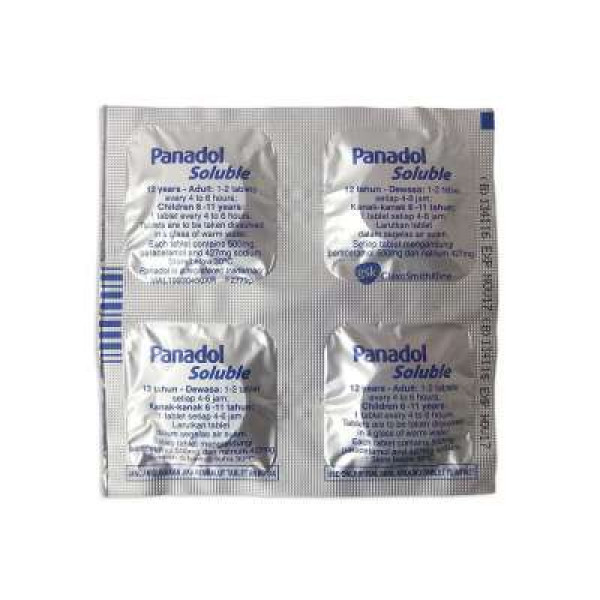 PANADOL SOLUBLE 4CAPS