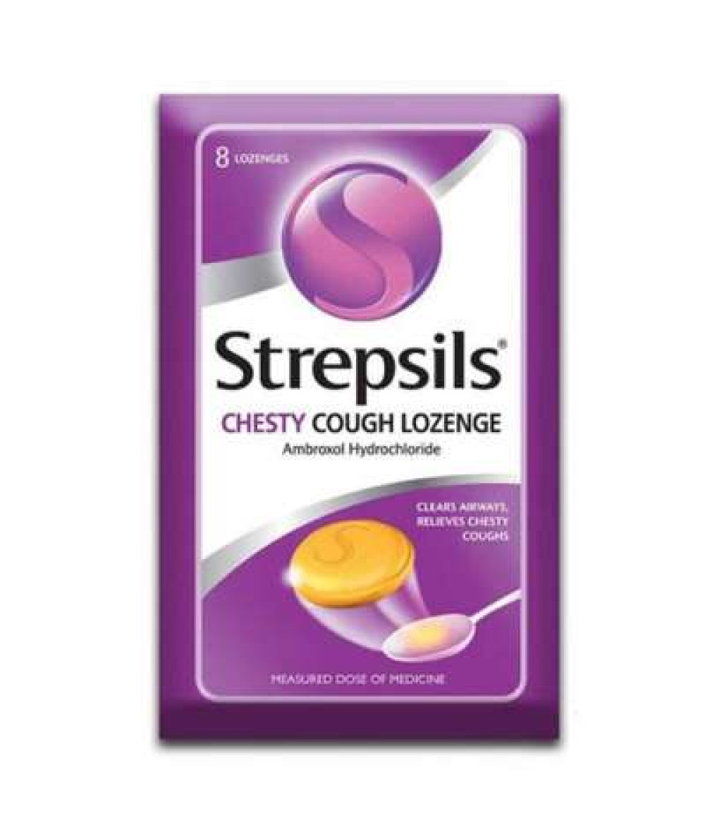 STREPSILS CHESTY COUGH LOZENGES 8S