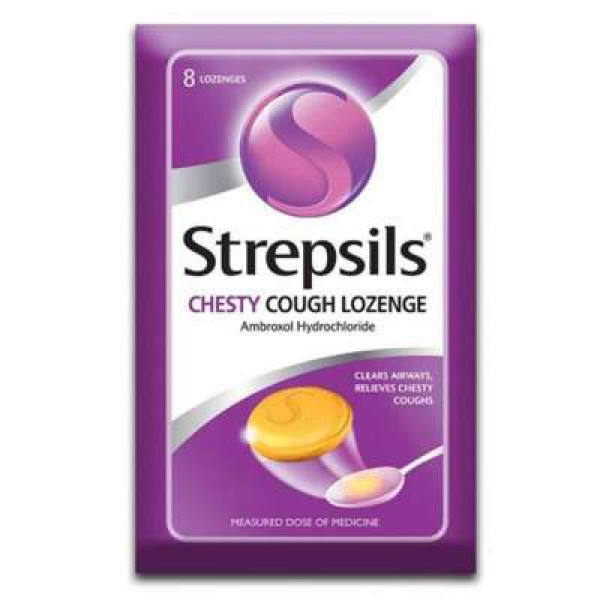 STREPSILS CHESTY COUGH LOZENGES 8S