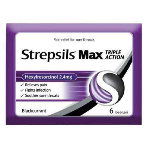 STREPSILS MAX LOGENZES 6S