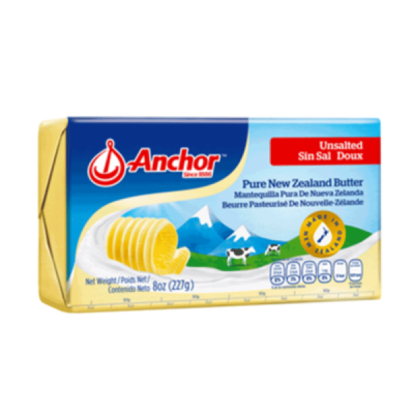 ANCHOR UNSALTED BUTTER 227GM 