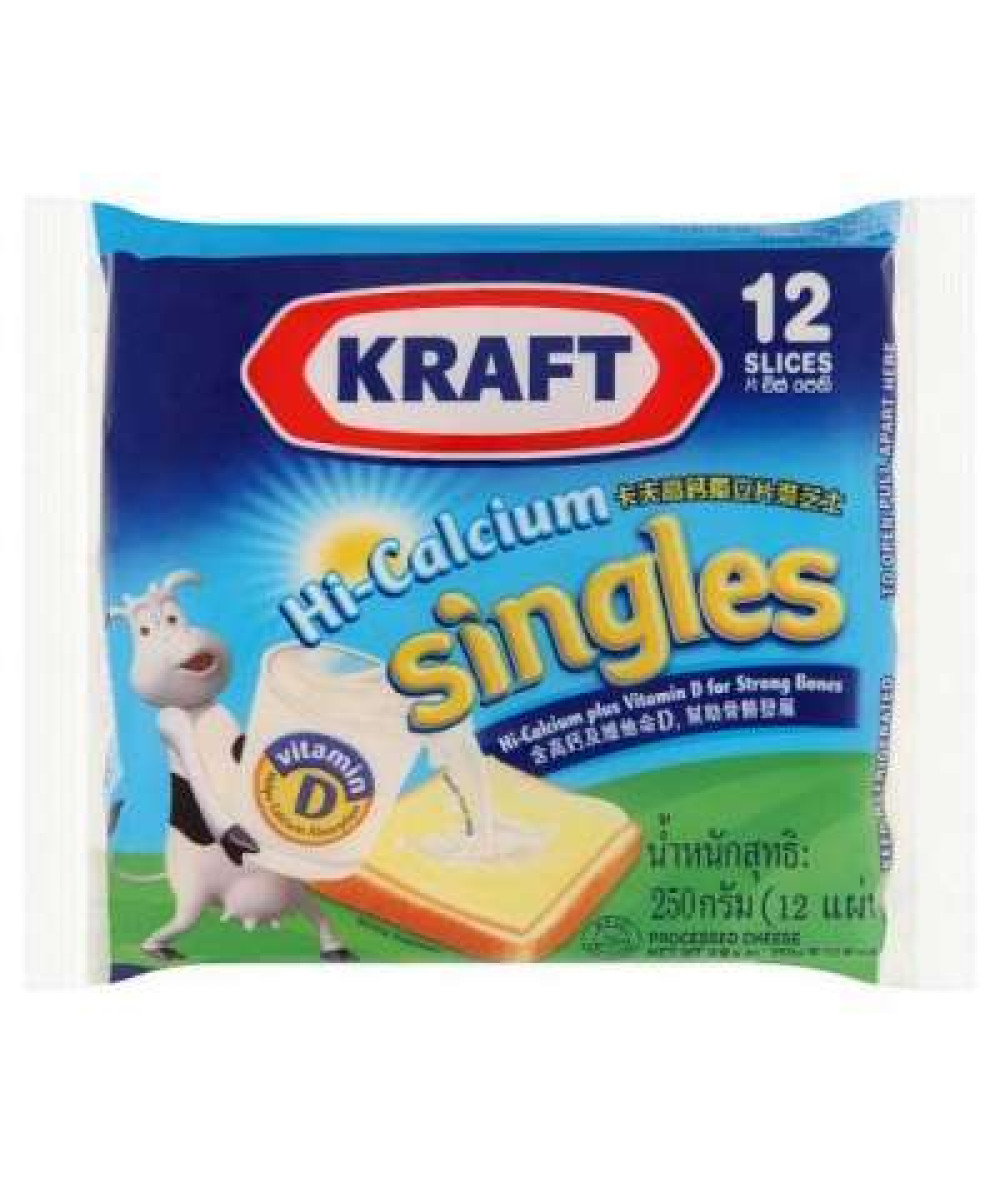 KRAFT SINGLES CHEESE 250G(12PCS)