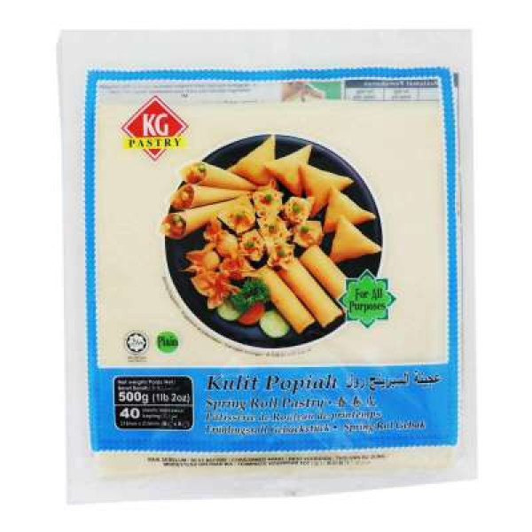 KG SPRING ROLL 8.5 PASTRY 40SHT-500G