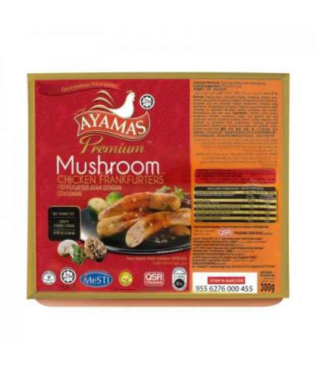 AYAMAS PREM FRANK-MUSHROOM 235G