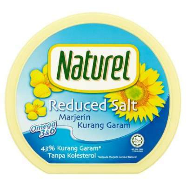 NATUREL REDUCED SALT MARGARINE 250GM 