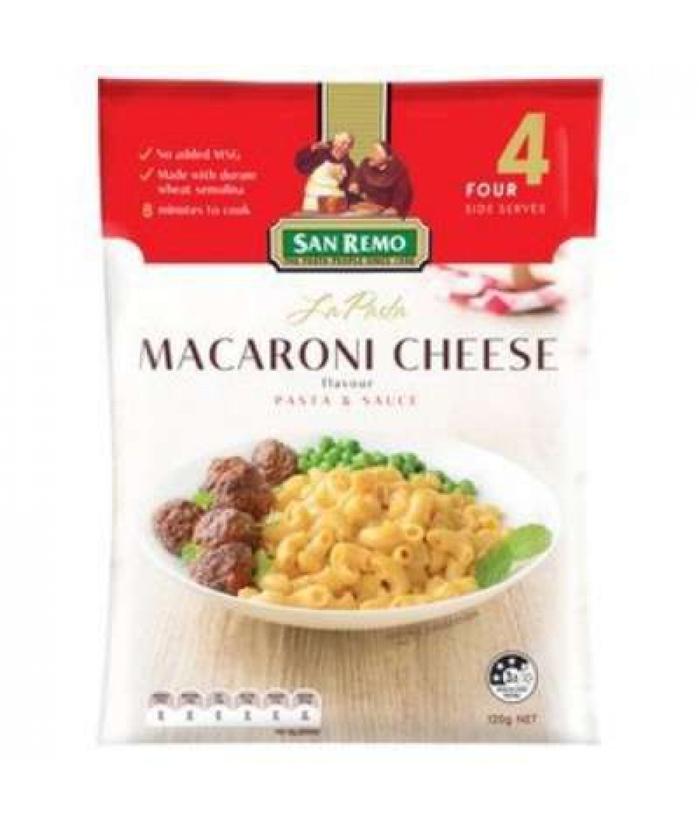 SAN REMO LA PASTA MACARONI & CHEESE 120GM