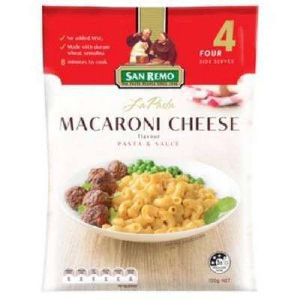 SAN REMO LA PASTA MACARONI & CHEESE 120GM