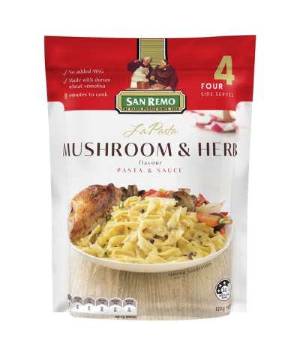 SAN REMO LA PASTA MUSHROOM&HERBS 120GM