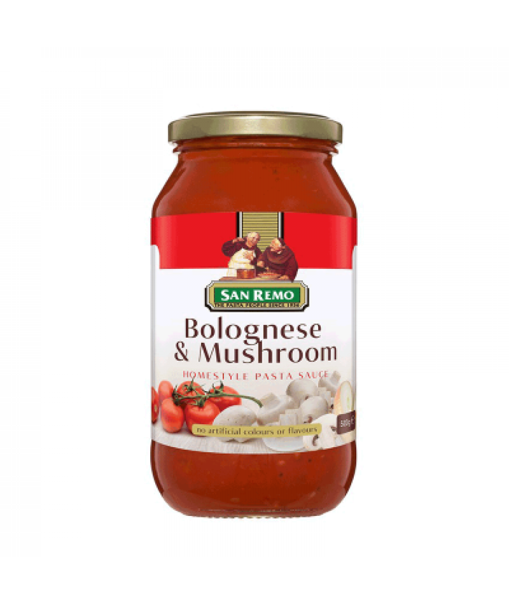 SAN REMO P/SAUCE BOLOGNESE&MUSHROOM 500G