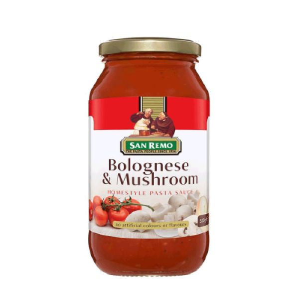 SAN REMO P/SAUCE BOLOGNESE&MUSHROOM 500G