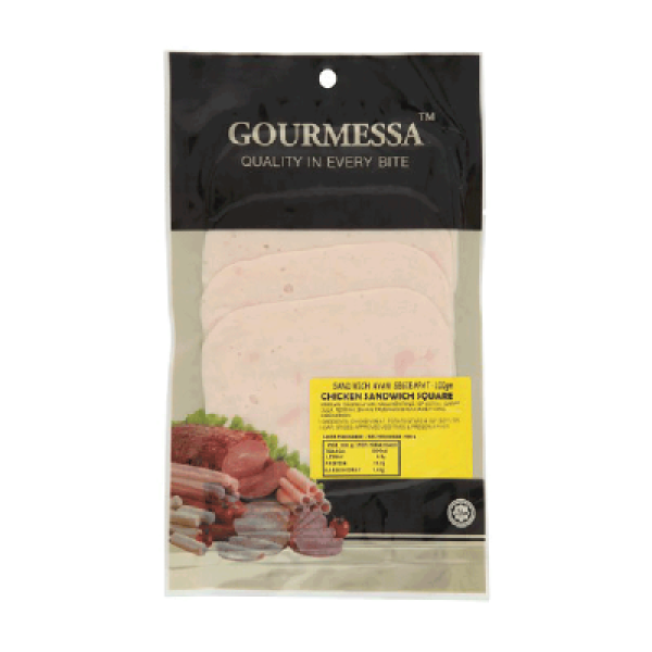 GOURMESSA CHICKEN SANDWICH SQUARE 100G 