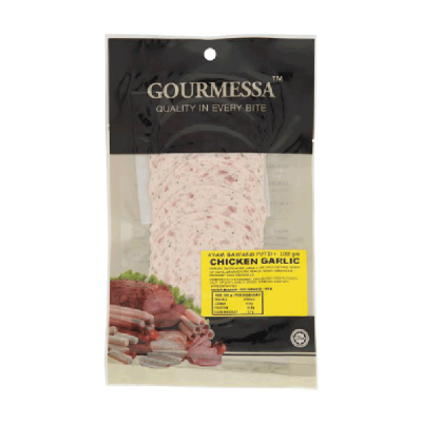 GOURMESSA CHICKEN GARLIC 100G 