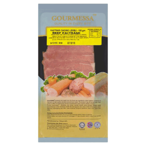 GOURMESSA BEEF PASTRAMI 100G