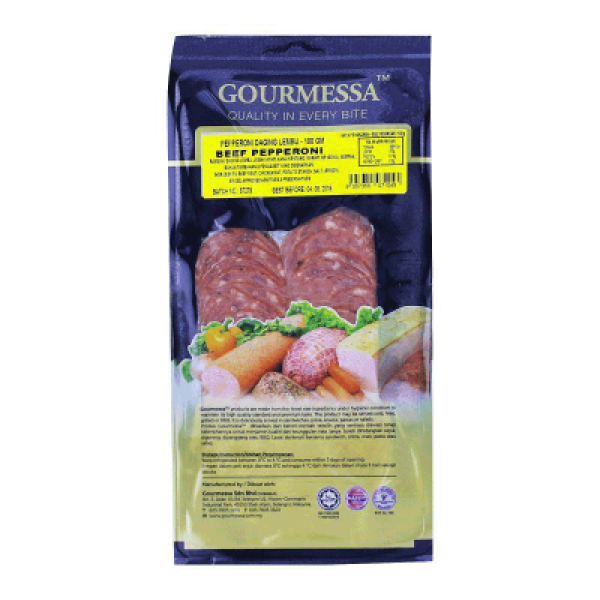 GOURMESSA BEEF PEPPERONI 100G