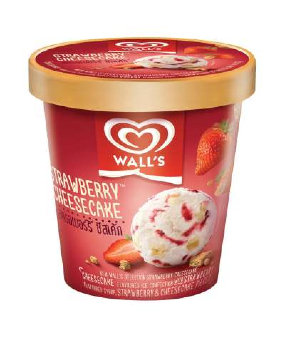 WALL'S TUB STRAWBERRY CHEESECAKE 750ML