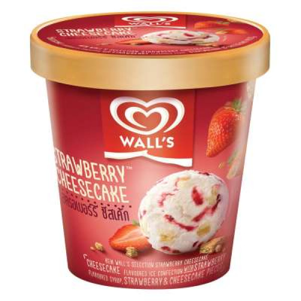 WALL'S TUB STRAWBERRY CHEESECAKE 750ML