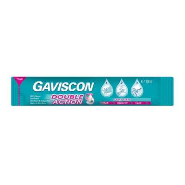 GAVISCON DOUBLE ACTION LIQUID SACHET 10ML 