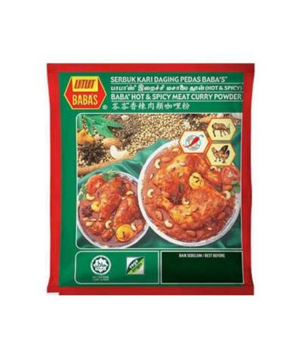 BABA'S HOT&SPICY MEAT CURRY POWDER 250G