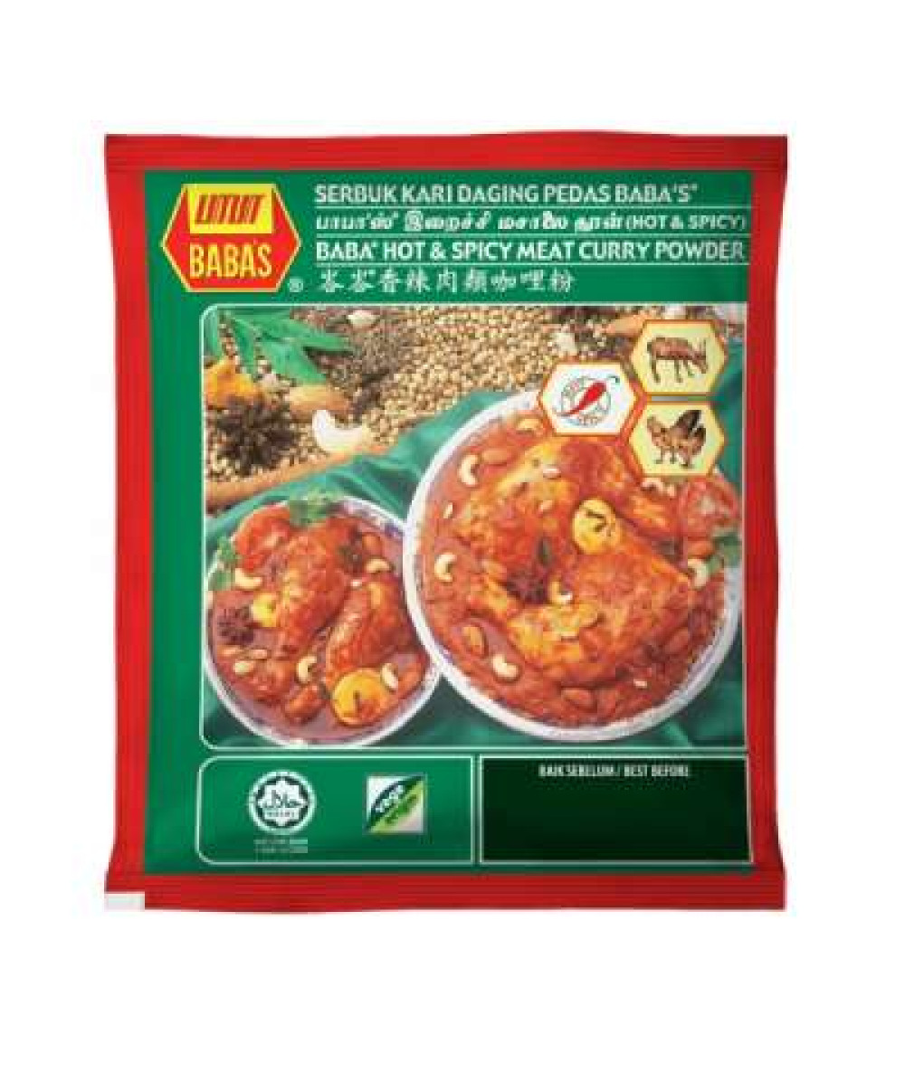 BABA'S HOT&SPICY MEAT CURRY POWDER 125G