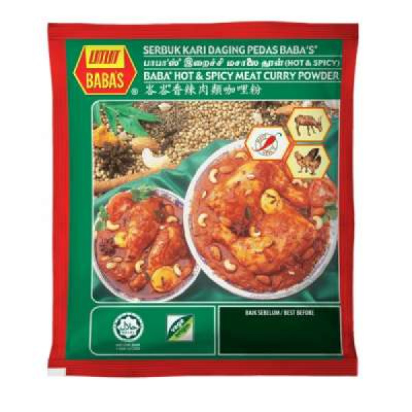 BABA'S HOT&SPICY MEAT CURRY POWDER 125G