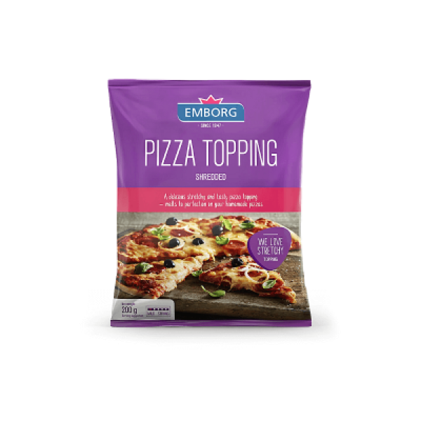 EMBORG PIZZA TOPPING SHREDDED 200G