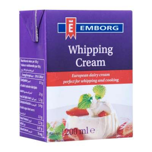 EMBORG UHT WHIPPING CREAM 200ML