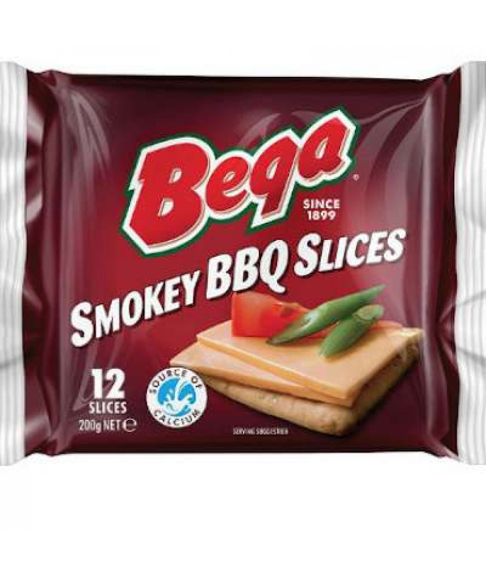 BEGA SMOKEY BBQ SLICE CHEESE 200G