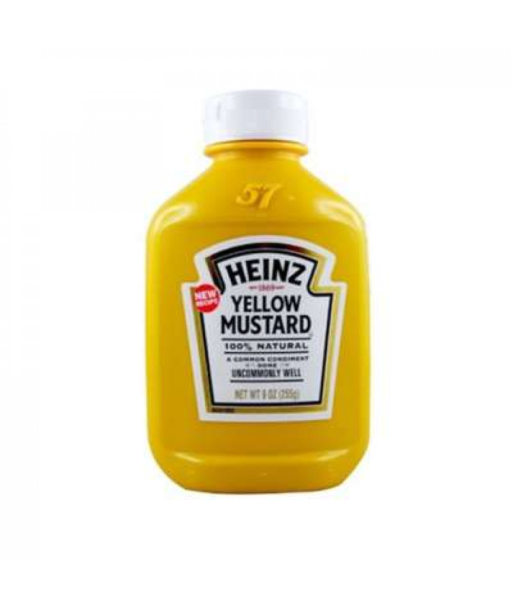 HEINZ SQUEEZABLE YELLOW MUSTARD 9OZ