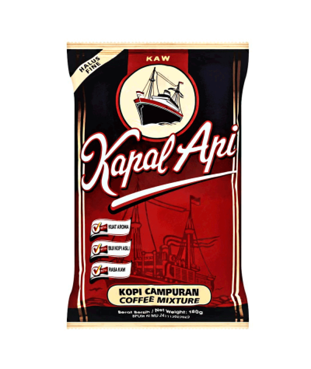 KAPAL API KOPI SERBUK-HALUS 180G