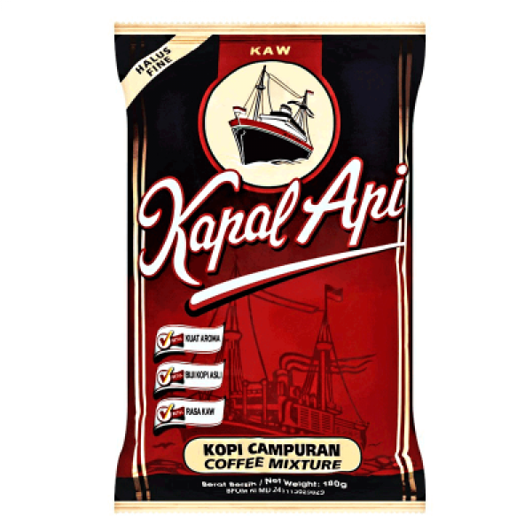 KAPAL API KOPI SERBUK-HALUS 180G