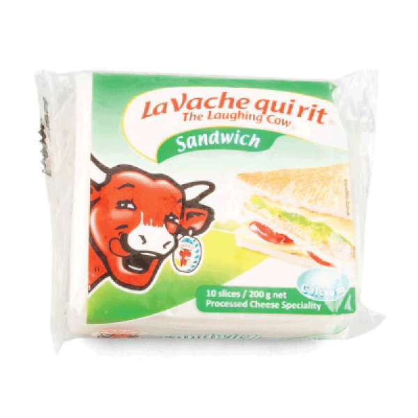 LA VACHE QUI RIT CHEESE SLICES SANDWICH 10S