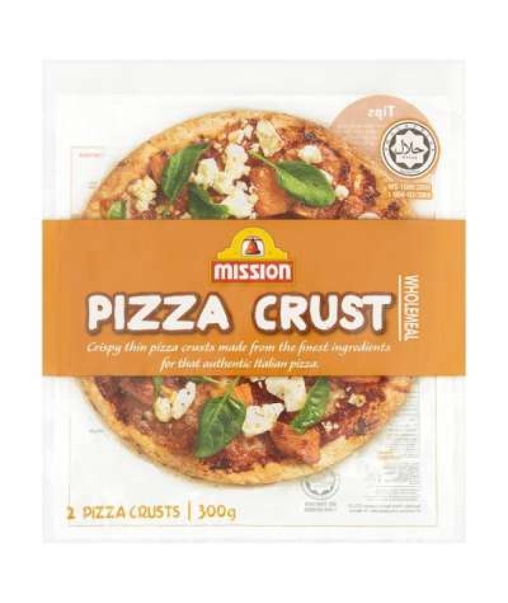 MISSION PIZZA CRUST WHOLEMEAL 2S