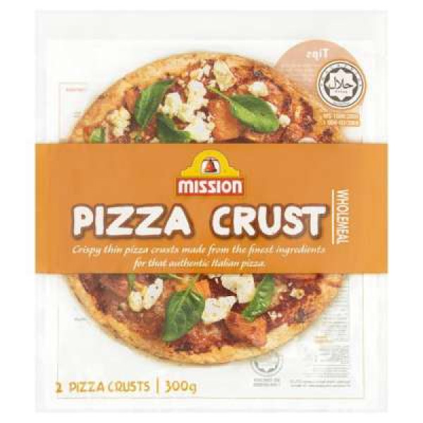 MISSION PIZZA CRUST WHOLEMEAL 2S