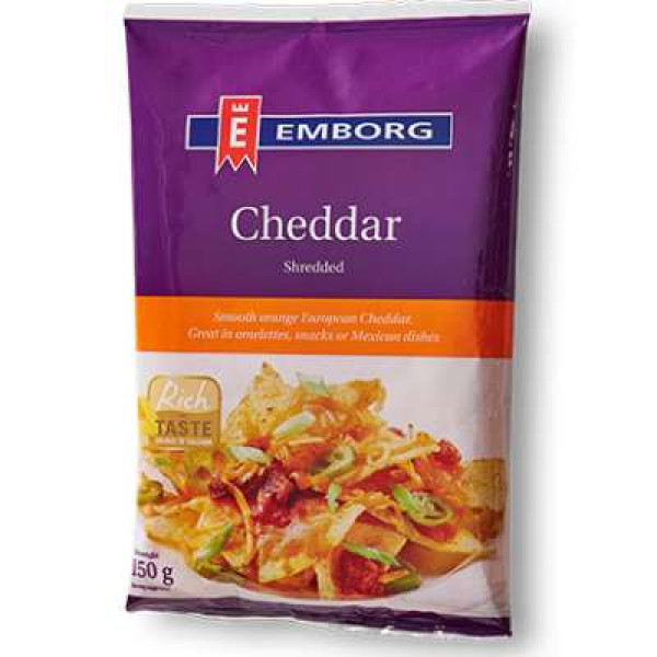 EMBORG SHREDDED CHEDDAR 200G