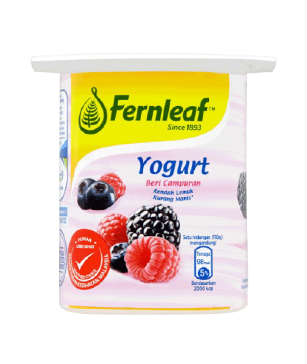 FERNLEAF YOGURT MIXED BERRY 110G