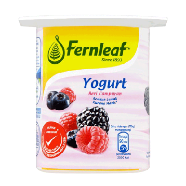 FERNLEAF YOGURT MIXED BERRY 110G