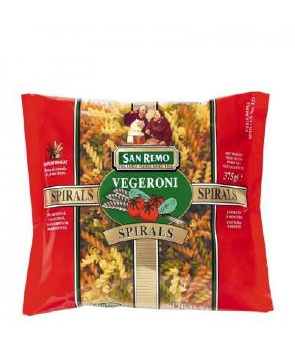 SAN REMO VEGERONI SPIRAL 375G