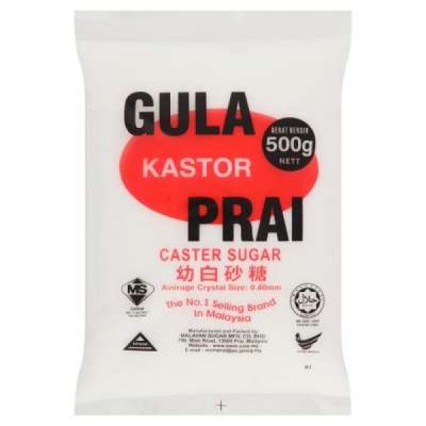 GULA PRAI CASTER SUGAR ( GULA KASTOR ) 500G