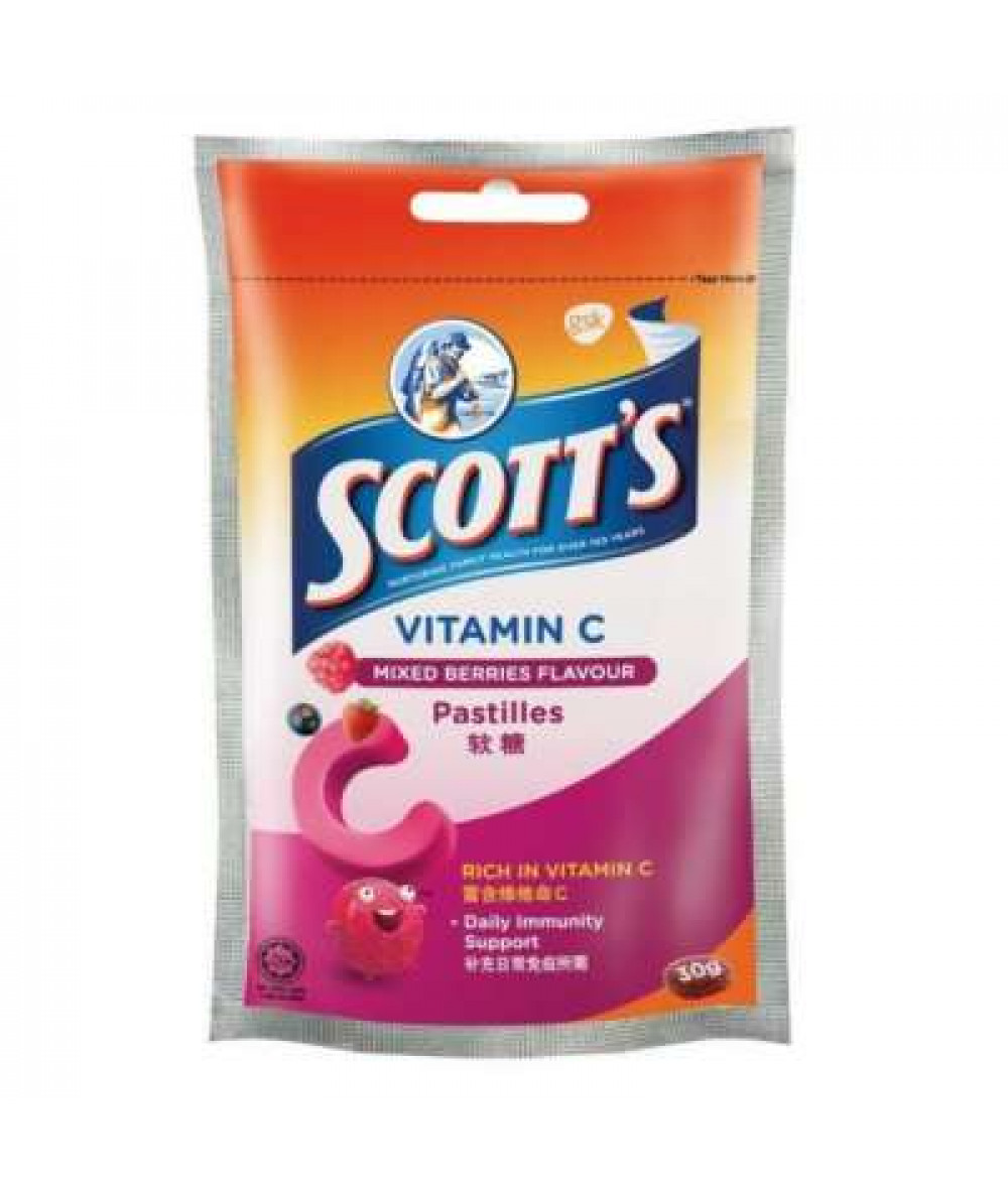 SCOTTS VIT-C MIXBERRY PASTILLE 30G