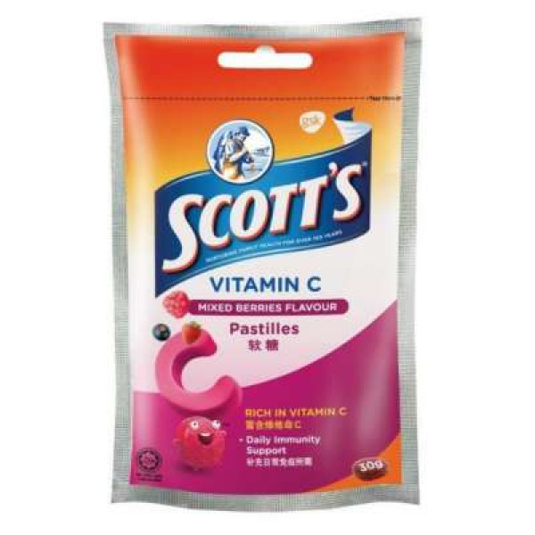 SCOTTS VIT-C MIXBERRY PASTILLE 30G