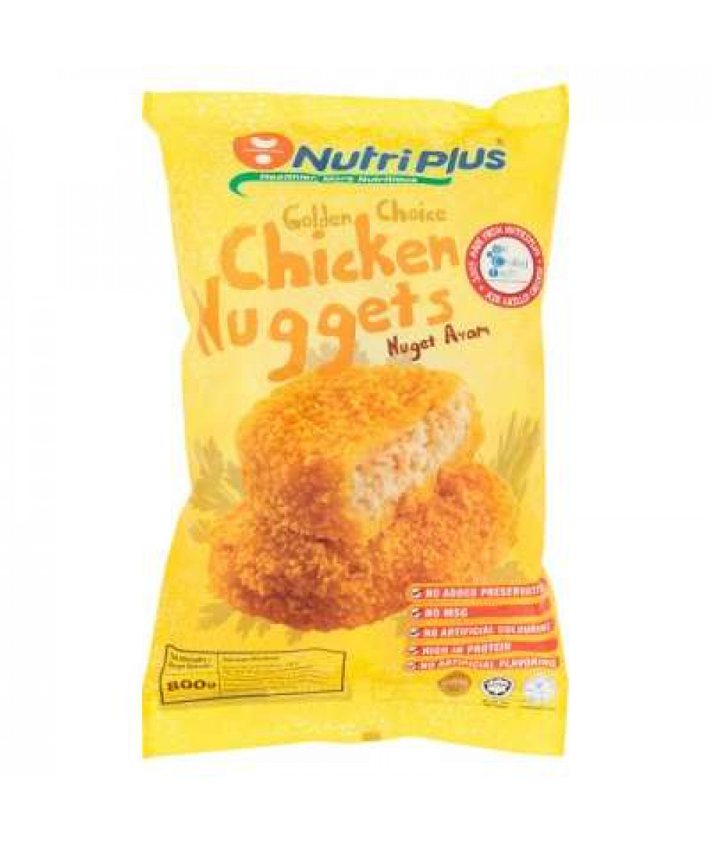 NUTRIPLUS GOLDEN CHOICE NUGGET CHICKEN 800G