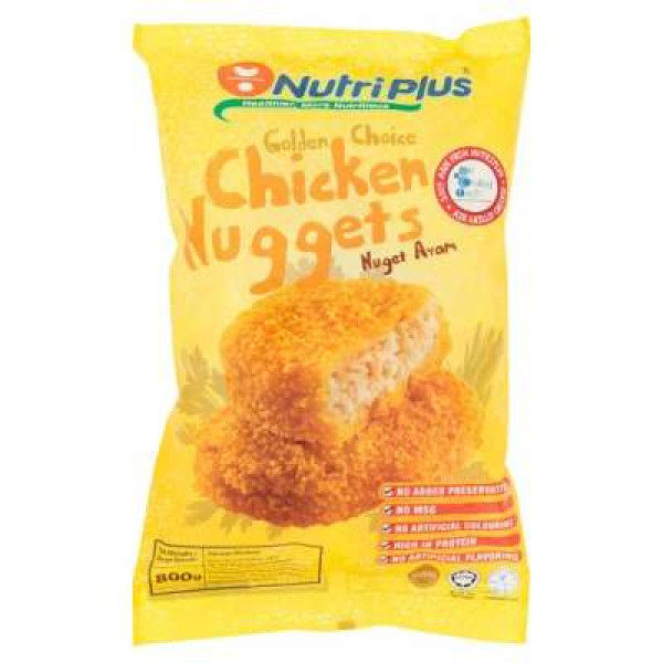 NUTRIPLUS GOLDEN CHOICE NUGGET CHICKEN 800G