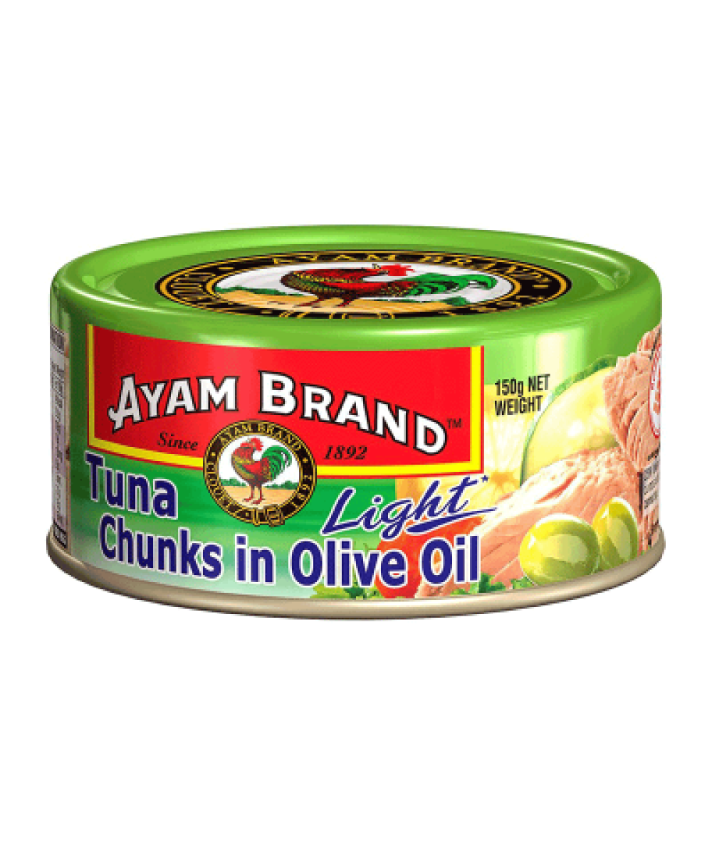 AYAM BRAND TUNA - CHUNKS OLIVE IN OIL 150GM