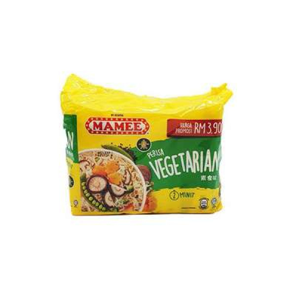 MAMEE INSTANT NOODLES VEGETARIAN 80GX5