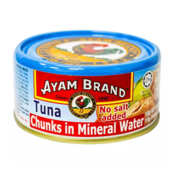 AYAM BRAND TUNA - CHUNKS MINERAL IN WATER 150GM