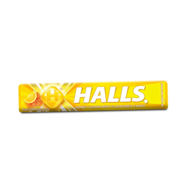 HALLS STICK HONEY LEMON 34G 9 PIECES