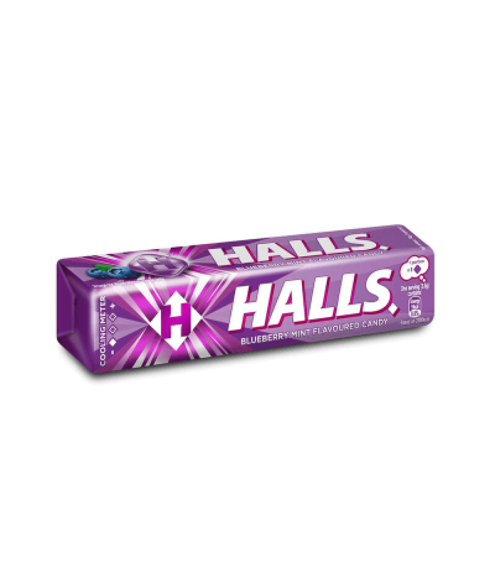 HALLS STICK BLUEBERRY 34G 9 PIECES