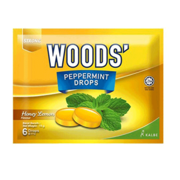 WOODS DROPS HONEY LEMON 15G