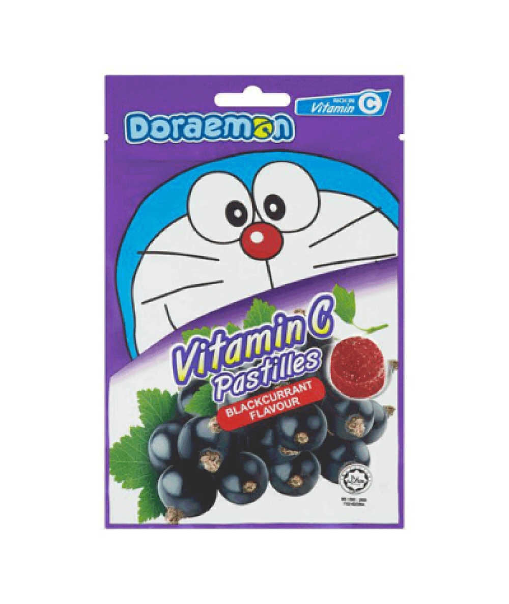 BIGFOOT DORAEMON VIT C PASTILLES BLACKCURRANT 40G